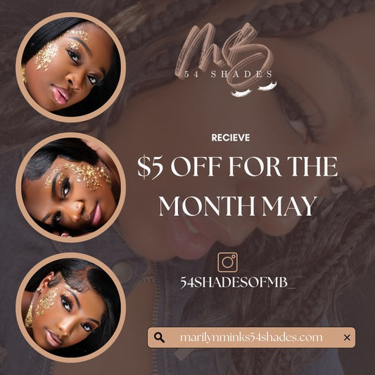$5 off for the Month of May!